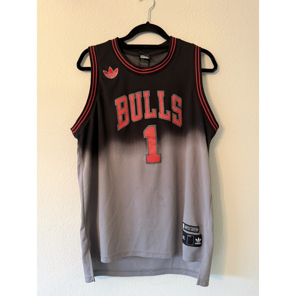 Derrick Rose Chicago Bulls Adidas Swingman Basketball Jersey Youth‎ XL Fade
